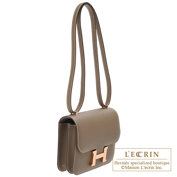 Hermes Constance 18 Mini Etoupe Epsom Gold Hardware #D - Vendome Monte Carlo