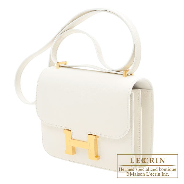 hermes white constance bag