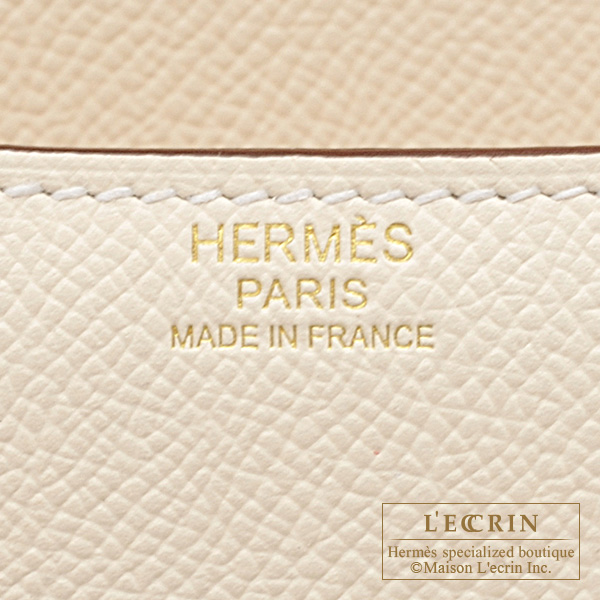 Hermes Constance 24 Nata Epsom leather Rose gold hardware