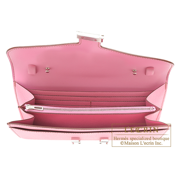 Hermes Constance To Go Wallet Epsom Pink 21809059