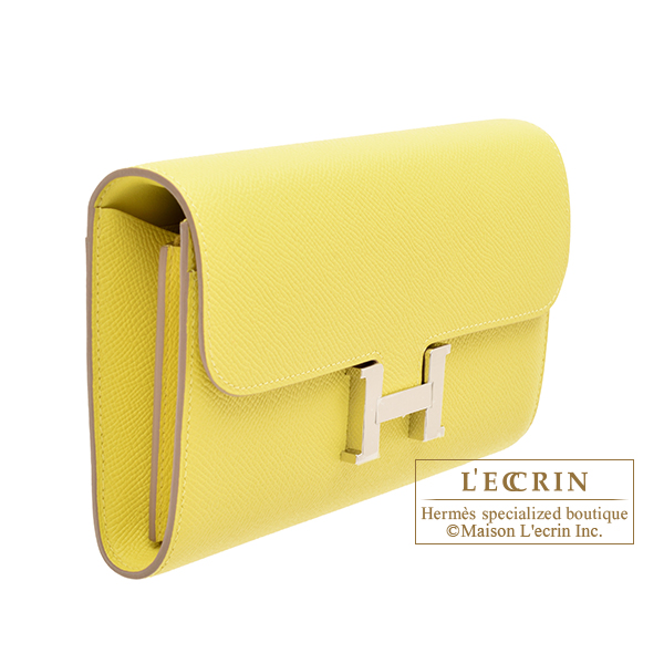 HERMES Chèvre Mysore Karo GM Etoupe 67333