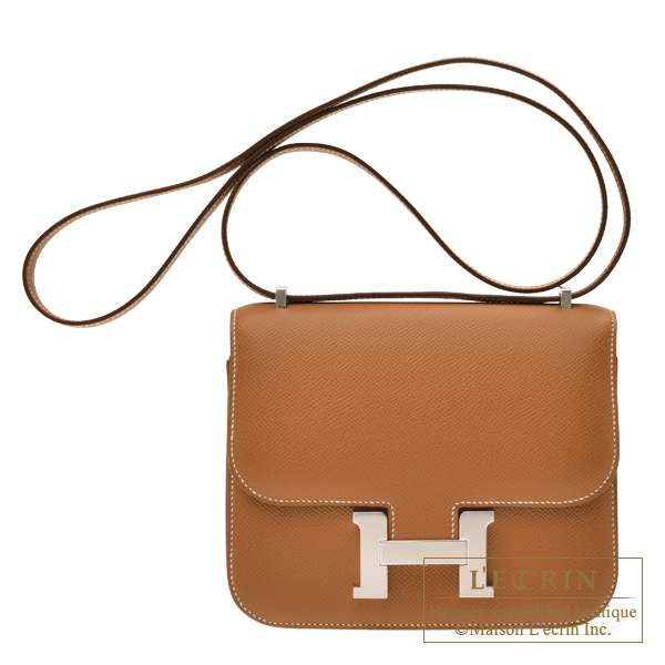Hermes　Constance mini　Mirror　Gold　Epsom leather　Silver hardware