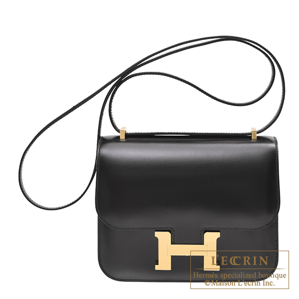 Hermes　Constance mini　Mirror　Black　Box Calf leather　Gold hardware