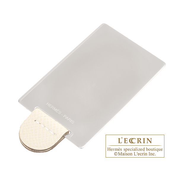 Hermes Constance mini Mirror Craie Epsom leather Gold hardware