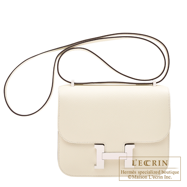 Hermes　Constance mini　Mirror　Nata　Epsom leather　Silver hardware