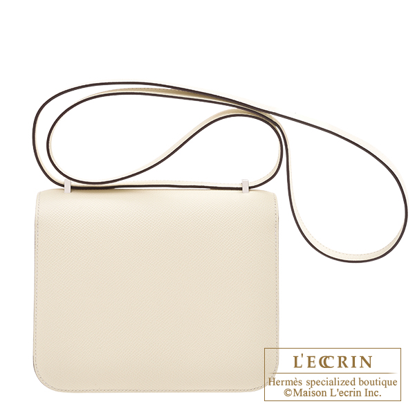 Hermes Constance mini Nata Epsom leather Silver hardware