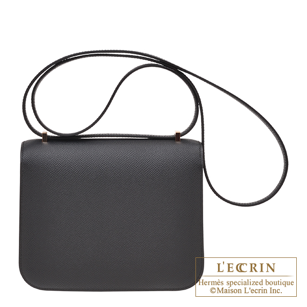 hermes constance 18 black rose gold
