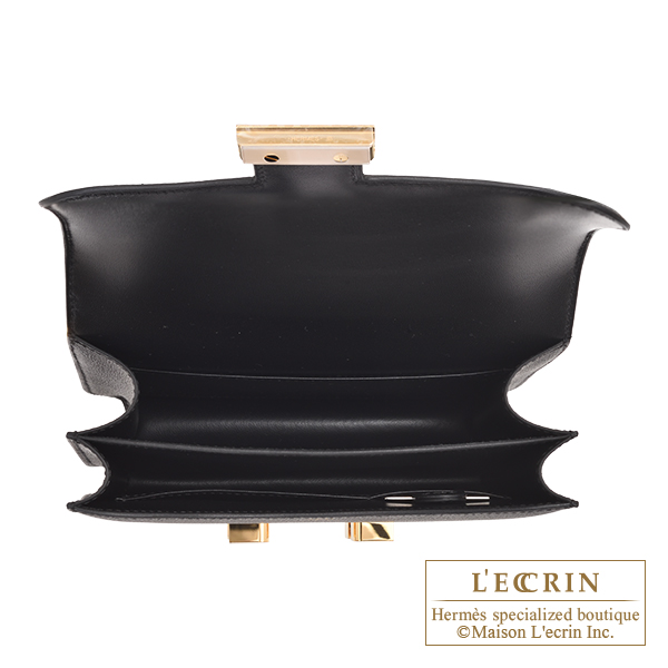 Hermes Constance mini Mirror Black Epsom leather Gold hardware