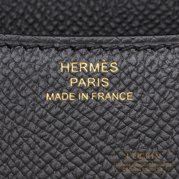 Hermes Constance mini Mirror Black Epsom leather Gold hardware