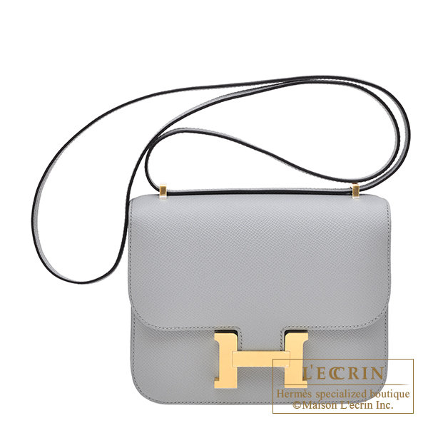 Hermes　Constance mini　Mirror　Blue glacier　Epsom leather　Gold hardware