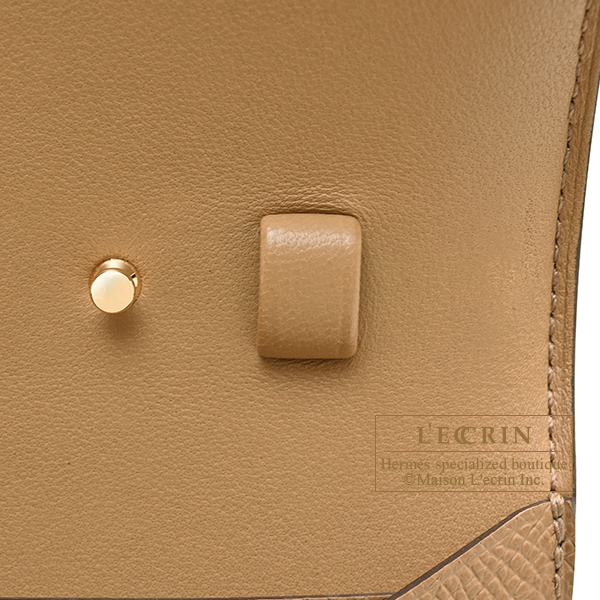 Hermes Constance Long To Go Biscuit Epsom leather Gold hardware