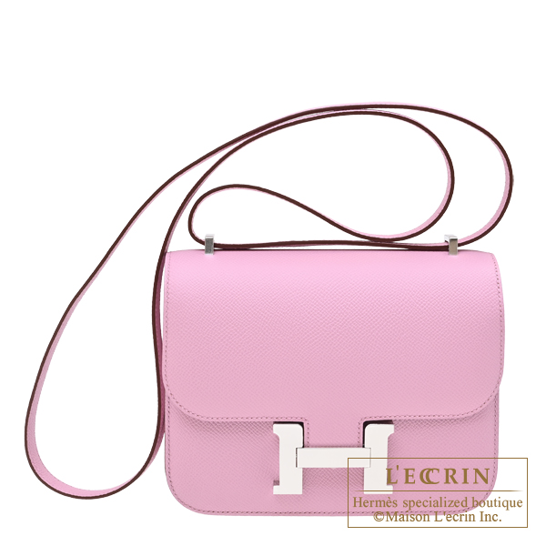 Hermes　Constance 3 mini　Mirror　Mauve sylvestre　Epsom leather　Silver hardware