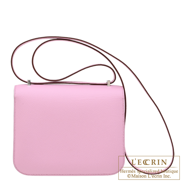 Hermes Constance 3 mini Mirror Mauve sylvestre Epsom leather Silver hardware