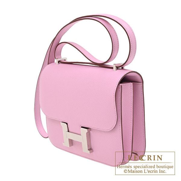 Hermes Constance 3 mini Mirror Mauve sylvestre Epsom leather Silver hardware