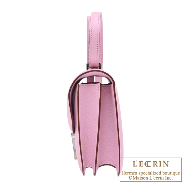 Hermes Constance 3 mini Mirror Mauve sylvestre Epsom leather Silver hardware