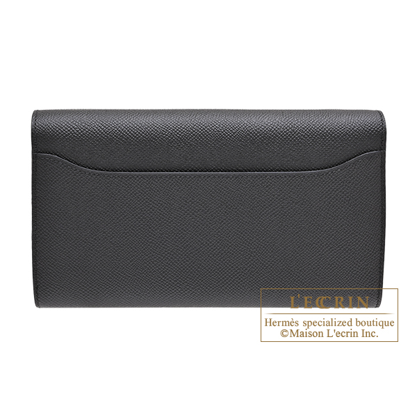 Hermes Constance Long To Go Black Epsom leather Gold hardware