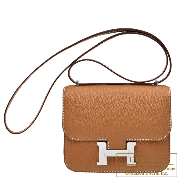 Hermes　Constance mini　Mirror　Gold　Epsom leather　Silver hardware
