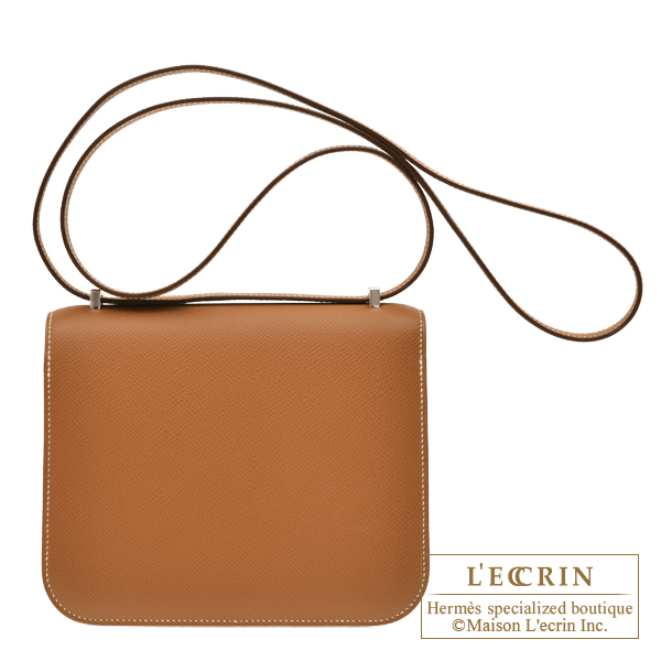 Hermes Constance mini Mirror Gold Epsom leather Silver hardware