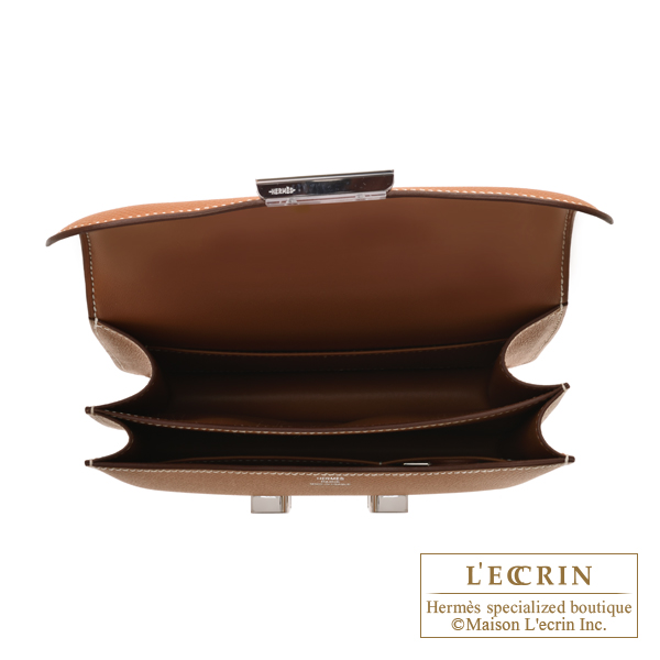 Hermes Constance mini Mirror Gold Epsom leather Silver hardware