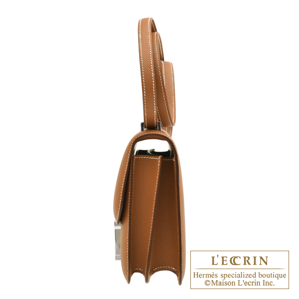 Hermes Constance mini Mirror Gold Epsom leather Silver hardware