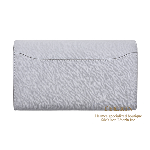 Hermes Constance Long To Go Gris pantin Epsom leather Gold hardware
