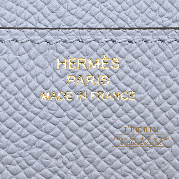 Hermes Constance Long To Go Gris pantin Epsom leather Gold hardware