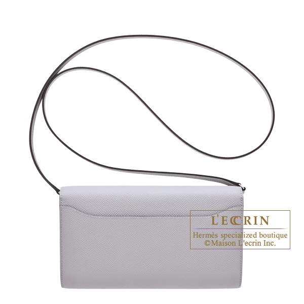 Hermes Constance Long To Go Blue glacier Epsom leather Silver hardware