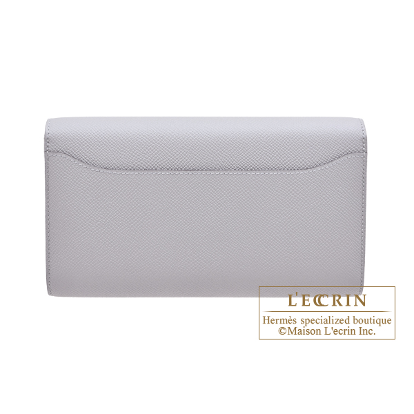 Hermes Constance Long To Go Blue glacier Epsom leather Silver hardware