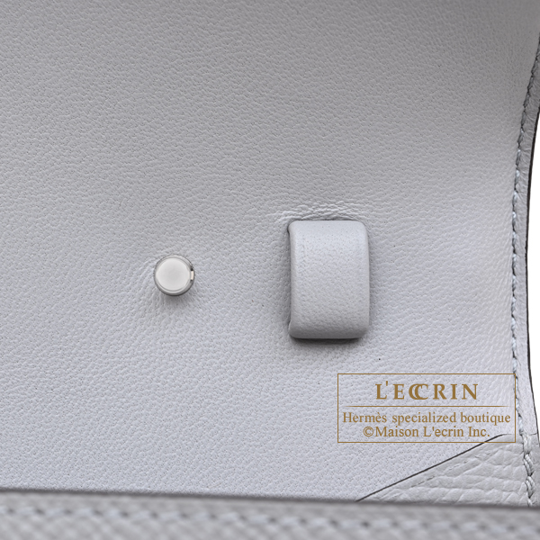 Hermes Constance Long To Go Blue glacier Epsom leather Silver hardware