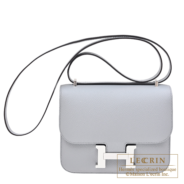 Hermes　Constance mini　Mirror　Gris pantin　Epsom leather　Silver hardware