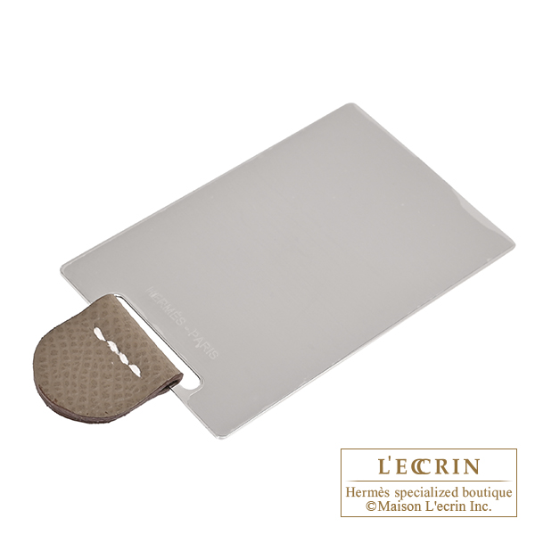 Hermes Constance mini Mirror Etoupe grey Epsom leather Gold hardware