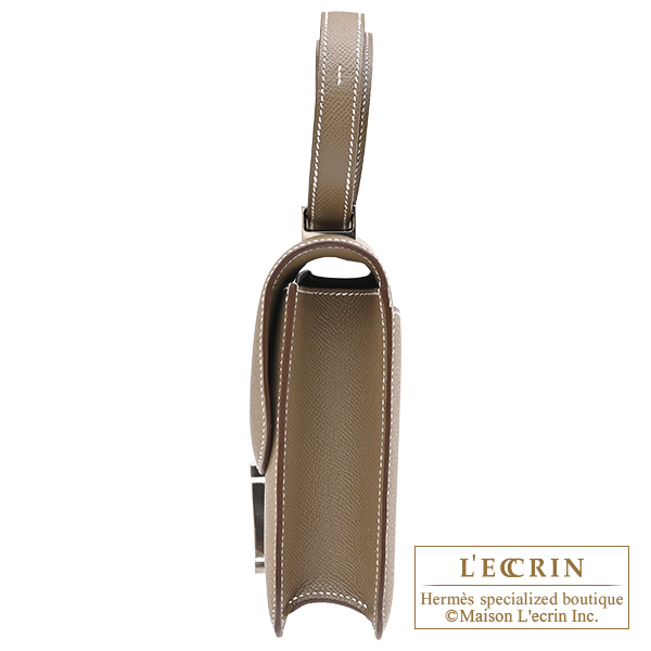 Hermes Constance 1 24 Etoupe grey Epsom leather Silver hardware