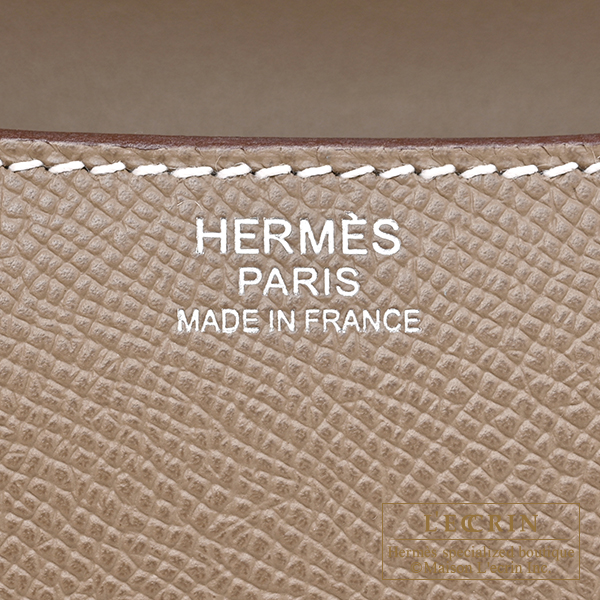 Hermes Constance 1 24 Etoupe grey Epsom leather Silver hardware