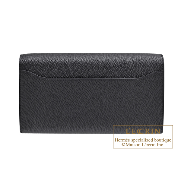 Hermes Constance Long To Go Black Epsom leather Silver hardware