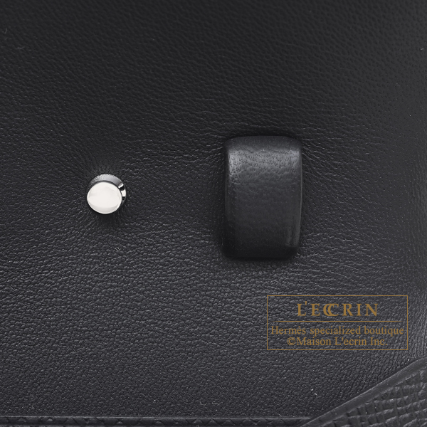 Hermes Constance Long To Go Black Epsom leather Silver hardware