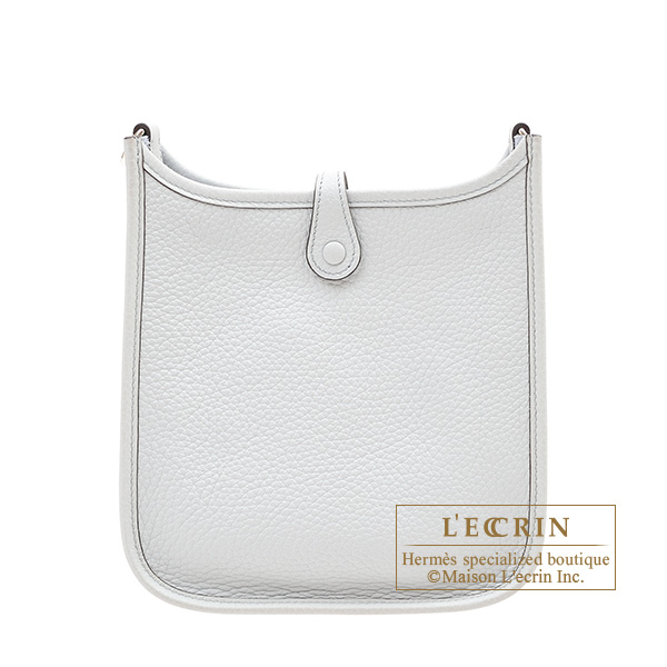 Hermes Mini Evelyne TPM Bag Etain Clemence Leather with Gold Hardware