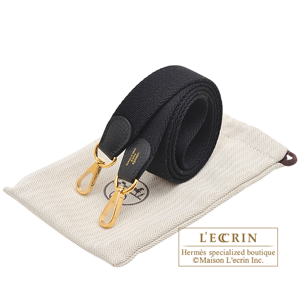 Hermes　Evelyne Amazon bag TPM　Black　Clemence leather　Gold hardware
