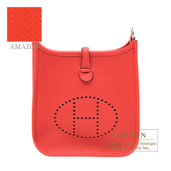 Hermes　Evelyne Amazon bag TPM　Bougainvillier　Clemence leather　Silver hardware