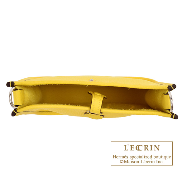 Hermes　Evelyne Amazon bag TPM　Jaune de naples/　Sangle Zigzag　Clemence leather　Silver hardware