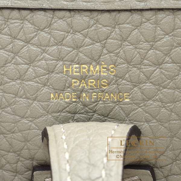 Hermes Picotin Lock bag PM Sauge Clemence leather Gold hardware