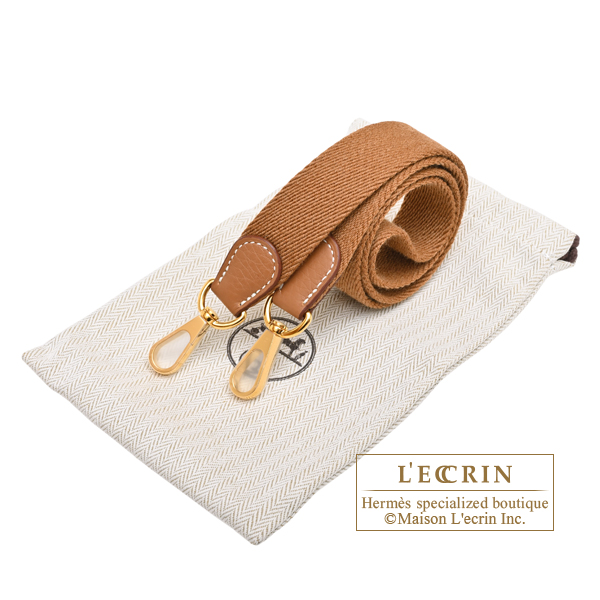 Hermes Evelyne Amazon bag TPM Gold Clemence leather Gold hardware Bandouliere 85cm