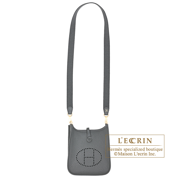 Hermes Evelyne Amazon bag TPM Vert mangrove Clemence leather Gold hardware Bandouliere 111cm