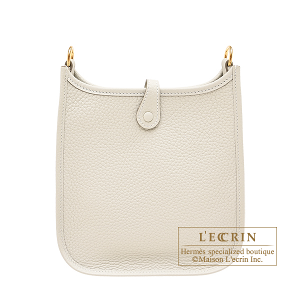 Hermes Evelyne Amazon bag TPM Craie Clemence leather Gold hardware Bandouliere 85cm