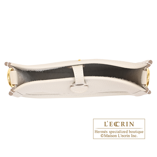 Hermes Evelyne Amazon bag TPM Craie Clemence leather Gold hardware Bandouliere 85cm