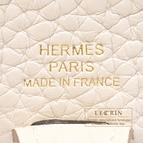 Hermes Evelyne Amazon bag TPM Craie Clemence leather Gold hardware Bandouliere 85cm