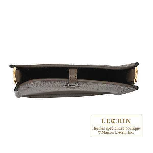 Hermes Evelyne Amazon bag 16/TPM Vert loden Clemence leather Gold hardware Bandouliere 111cm
