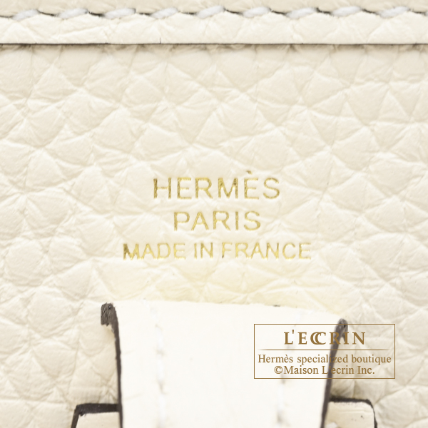 Hermes Evelyne Amazon bag TPM Cream Clemence leather Gold hardware Bandouliere 111cm
