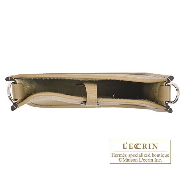 Hermes Evelyne Amazon bag TPM Dune Clemence leather Silver hardware Bandouliere 111cm