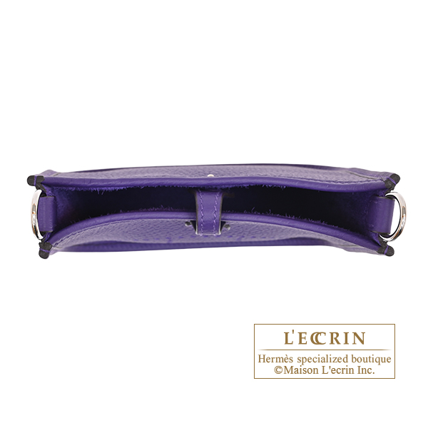 Hermes Evelyne Amazon bag 16/TPM Purple Clemence leather Silver hardware Bandouliere 111cm