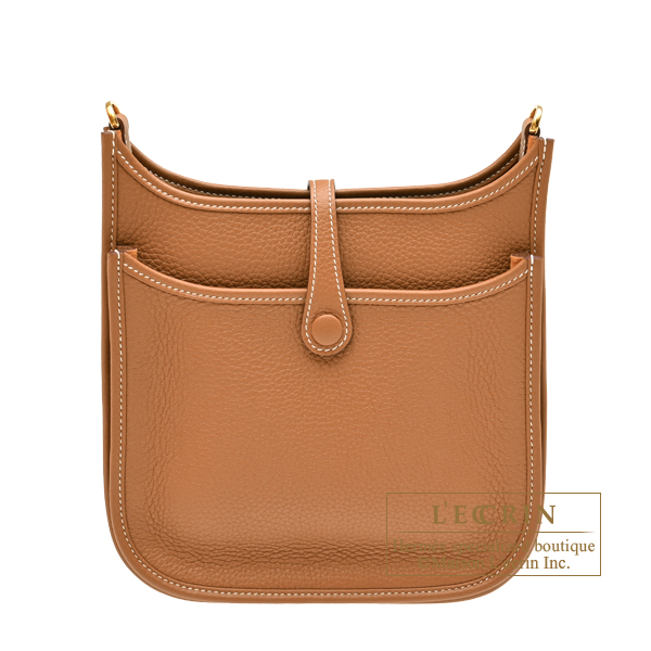 Hermes Evelyne 3 bag 23 Gold Clemence leather Gold hardware
